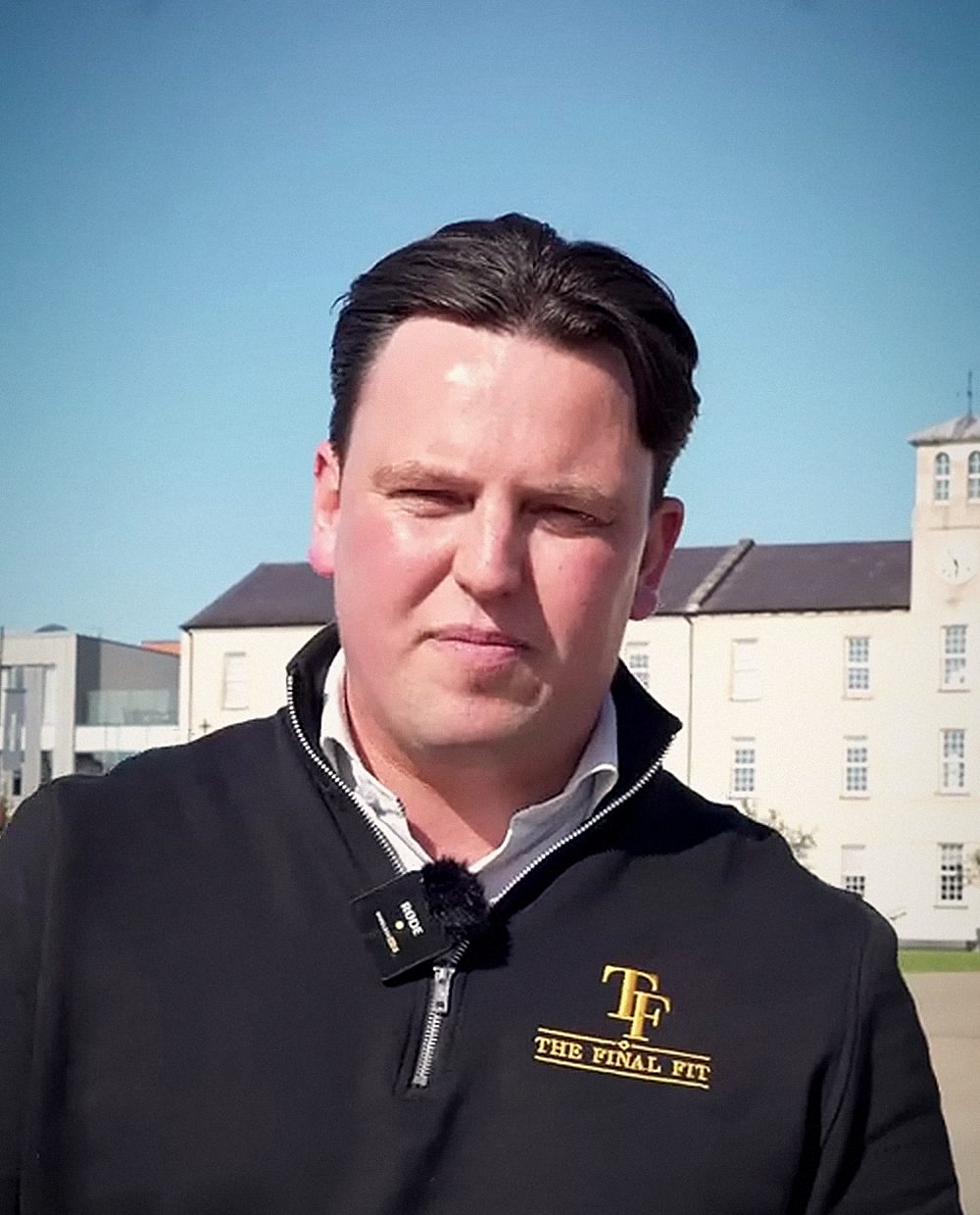 Raymond, founder of The Final Fit, at Ebrington Square in Derry.